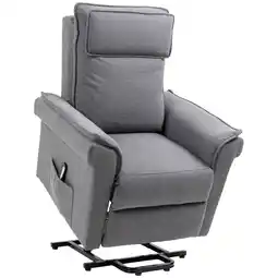 Netto Marken-Discount HOMCOM Aufstehsessel Leinen(Polyester), Schaumstoff, Stahl Angebot