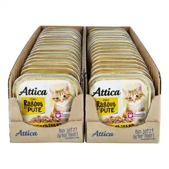 Netto Marken-Discount Attica Katzennahrung Ragout Pute 100 g, 32er Pack Angebot