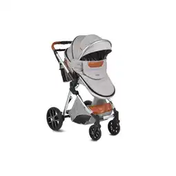 Netto Marken-Discount Moni Kinderwagen Alma Sportsitz Tragetasche umbaubar Wickeltasche Sitz umkehrbar hellgrau Angebot