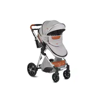 Netto Marken-Discount Moni Kinderwagen Alma Sportsitz Tragetasche umbaubar Wickeltasche Sitz umkehrbar hellgrau Angebot