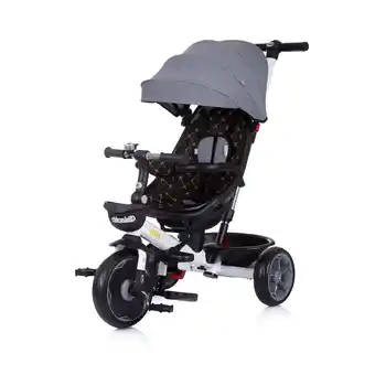 Netto Marken-Discount Chipolino Tricycle 4 in 1 Pegas verstellbar, Sitz umkehrbar, Schiebestange, Dach grau Angebot