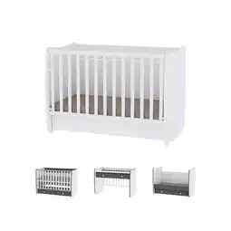 Netto Marken-Discount Lorelli Babybett Dream 70 x 140 cm umbaubar Kinderbett Schaukelbett Schreibtisch in weiß Angebot