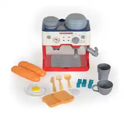Netto Marken-Discount Moni Spielzeug Kaffeevollautomat YY6023, Dampf, Melodien, Tasse, Würfelzucker rot Angebot