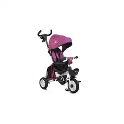 Netto Marken-Discount Byox Tricycle Flexy Lux 3 in 1 Dreirad, klappbar, Gummireifen, drehbarer Sitz lila Angebot