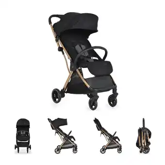 Netto Marken-Discount Cangaroo Kinderwagen easy Fold Buggy Alu Sonnendach verstellbar, faltbar, Korb schwarz gold Angebot