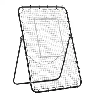 Netto Marken-Discount HOMCOM Fußball Rebounder PE-Netz, Eisen Angebot