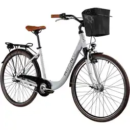 Netto Marken-Discount Agon City Life Damenfahrrad 28 Zoll 700c Fahrrad für Damen weiß/braun Angebot