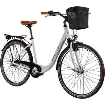 Netto Marken-Discount Agon City Life Damenfahrrad 28 Zoll 700c Fahrrad für Damen weiß/braun Angebot