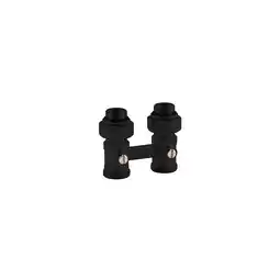 Netto Marken-Discount sanicomfort Doppelkugelhahn 1/2 AG Zweirohr,2 Gew.Nip.1/2x3/4,RAL9005 - versch. Ausführungen Angebot
