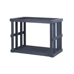 Netto Marken-Discount Westmann Holz Kaminholzregal Stephan Anthrazit 52x108x74 cm Angebot