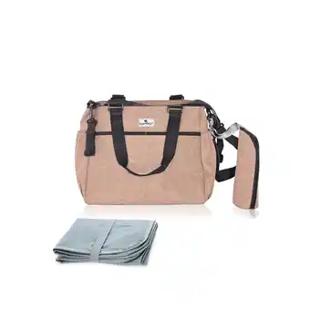 Netto Marken-Discount Lorelli Wickeltasche Maya Reißverschluss Wickelunterlage isolierte Seitentasche beige Angebot