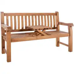 Netto Marken-Discount CLP Teakbank Orlando I Wetterfeste Gartenbank Mit Klapp-Tisch Angebot