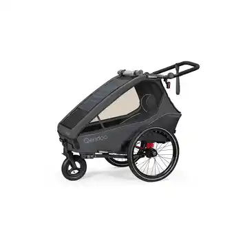 Netto Marken-Discount Qeridoo Fahrradanhänger Kidgoo 1 Steel Grey Angebot