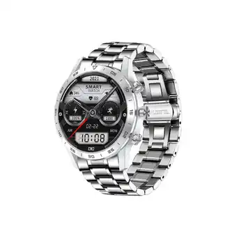 Netto Marken-Discount TPFNet Smart Watch / Fitness Tracker IP68 - Edelstahl Armband - Android & IOS - Schwarz Angebot