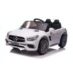 Netto Marken-Discount TPFLiving Elektro-Kinderauto Mercedes SL 65 AMG weiß Angebot