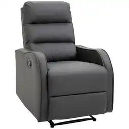 Netto Marken-Discount HOMCOM Relaxsessel Kunstleder, Eisen, Holz, Schaumstoff Angebot