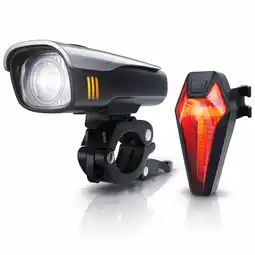 Netto Marken-Discount Aplic LED Fahrradlampen-Set mit Front & Rücklicht - Fahrradbeleuchtung mit Akku / StvZO zugelassen Angebot