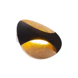 Netto Marken-Discount LED Wandleuchte, schwarz blattgold, H 15 cm Angebot