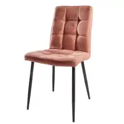 Netto Marken-Discount riess-ambiente Stuhl MODENA - Retro Design vintage braun Ziersteppung pflegeleicht Angebot
