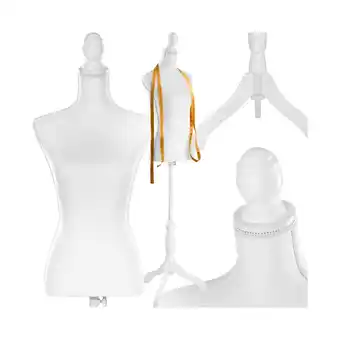 Netto Marken-Discount tectake Schneiderpuppe, Torso, aus Schaumstoff, höhenverstellbar, 133 - 168 cm Angebot