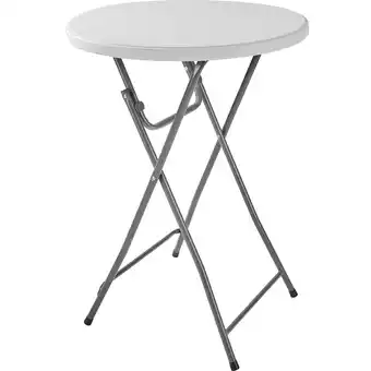 Netto Marken-Discount tectake Stehtisch, rund, standfest und pflegeleicht, 80 x 110 cm Angebot