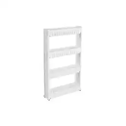 Netto Marken-Discount tectake Nischenregal, 4 Ebenen, leicht zu reinigen, 54 x 12 x 101 cm Angebot
