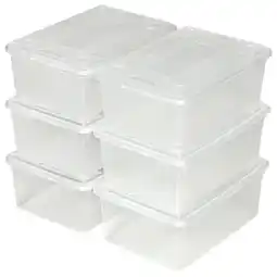 Netto Marken-Discount tectake 12er-Set Schuhbox, mit Deckel, stapelbar, 33 x 23 x 12 cm Angebot