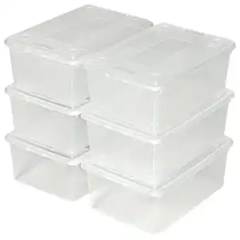 Netto Marken-Discount tectake 12er-Set Schuhbox, mit Deckel, stapelbar, 33 x 23 x 12 cm Angebot