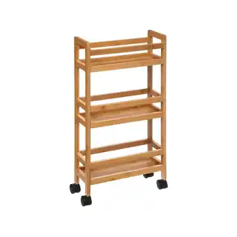 Netto Marken-Discount Trolley - Bambus - 3 Etagen Angebot