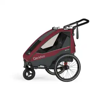 Netto Marken-Discount Qeridoo Fahrradanhänger Skaja 1 Cayenne Red Angebot