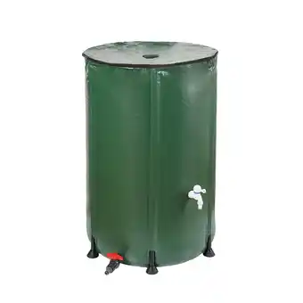 Netto Marken-Discount Garden Pleasure Wassertank 500L faltbar Grün Tank mit Hahn Garten Camping Angebot