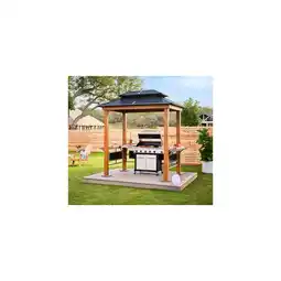 Netto Marken-Discount Sojag Pavillon BBQ Maui Holzoptik 158x249x278cm Angebot