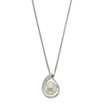 Netto Marken-Discount Zeeme Pearls Halskette Silber 925 rhodiniert 45cm mit einer weißen Perle 9-9,5mm Angebot