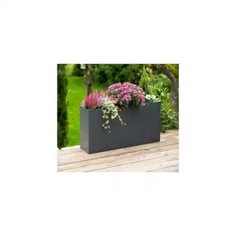 Netto Marken-Discount Westmann Metall Pflanzkübel Talus L Anthrazit 25x100x52cm Angebot
