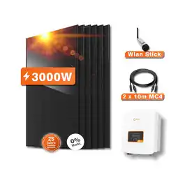 Netto Marken-Discount 3000W Solaranlage Set Photovoltaik - SOLIS Wechselrichter mit WLAN Angebot