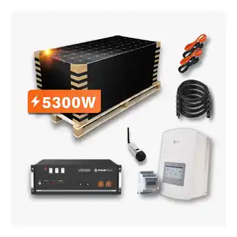 Netto Marken-Discount 5,3kW Solaranlage mit 4,8kWh Speicher - bifaziale Module & Solis Hybrid Wechselrichter Angebot