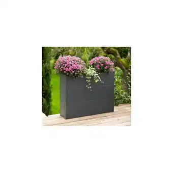 Netto Marken-Discount Westmann Metall Pflanzkübel Talus XL Anthrazit 25x100x77cm Angebot