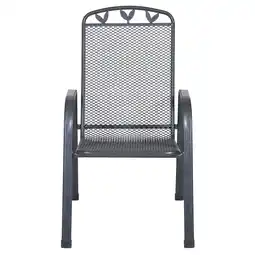 Netto Marken-Discount Stapelsessel-Set, 6-teilig, Stahlrahmen, kunststoffummantelt, wetterfest, pflegeleicht, eisengrau Angebot
