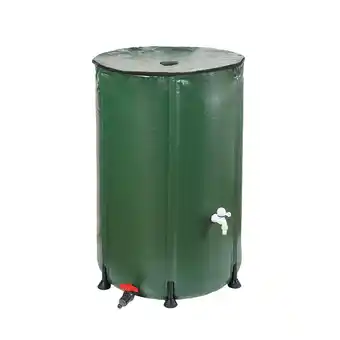 Netto Marken-Discount Garden Pleasure Wassertank 750L faltbar Grün Tank mit Hahn Garten Camping Angebot