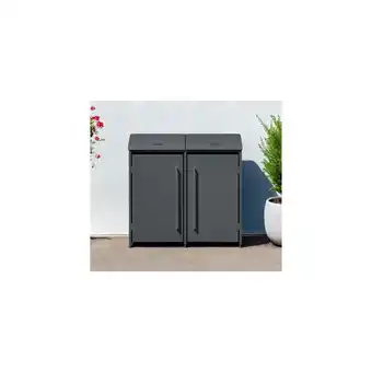 Netto Marken-Discount Westmann Mülltonnenbox Moderna 2 2x 240 L Anthrazit 83x139x135cm Angebot