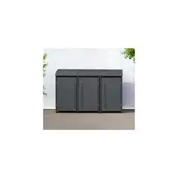 Netto Marken-Discount Westmann Mülltonnenbox Moderna 3 3x 240 L Anthrazit 83x211x135cm Angebot