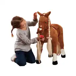 Netto Marken-Discount Happy People Haflinger Pferd mit Sound und Apfel Angebot