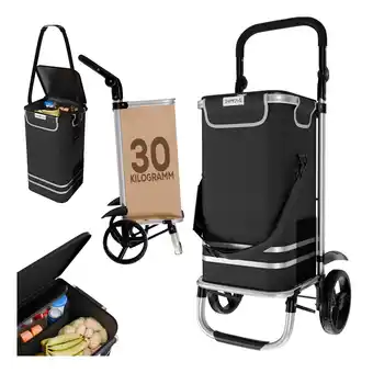 Netto Marken-Discount 24MOVE Einkaufstrolley VEHLO 3in1 Trolley faltbarer Einkaufswagen mit Kühlfach, schwarz Angebot