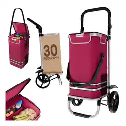 Netto Marken-Discount 24MOVE Einkaufstrolley VEHLO 3in1 Trolley faltbarer Einkaufswagen mit Kühlfach, rot Angebot