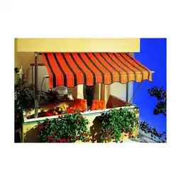Netto Marken-Discount Spettmann Fallarmmarkise silber 200x160 cm, Dessin 5961 orange/braun Angebot