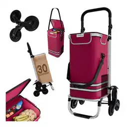 Netto Marken-Discount 24MOVE Einkaufstrolley ALEGRE 3in1 Trolley faltbarer Einkaufswagen mit Kühlfach, rot Angebot