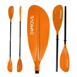 Netto Marken-Discount 24MOVE Doppelpaddel LAGO Aluminium Paddel, Stand-Up Paddling, Paddel für Kajak, 220 cm, verstellbar Angebot