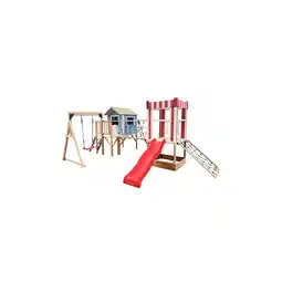 Netto Marken-Discount Home Deluxe Spielpark inkl. Schaukel und Rutsche WUNDERLAND Blau - 555 x 340 cm Angebot