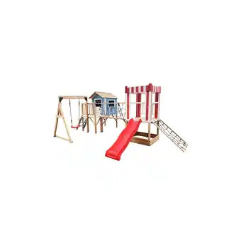 Netto Marken-Discount Home Deluxe Spielpark inkl. Schaukel und Rutsche WUNDERLAND Blau - 555 x 340 cm Angebot