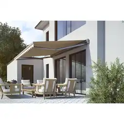 Netto Marken-Discount Spettmann Halbkassette SUN LED anthrazit 300x200cm Khaki rechts Angebot